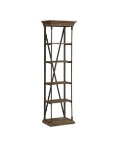 Coast to Coast Corbin 5-Shelf Single Etagere, Corbin Medium Brown