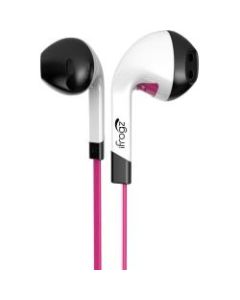 ifrogz Audio InTone EarBuds With Mic Pink - Stereo - Mini-phone (3.5mm) - Wired - 32 Ohm - 20 Hz - 20 kHz - Earbud - Binaural - In-ear - 4.10 ft Cable - Pink