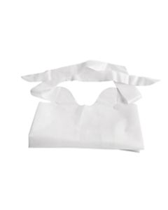 Medline Waterproof Plastic Bibs With Crumb Catchers, 15in x 20in, White, Case Of 500