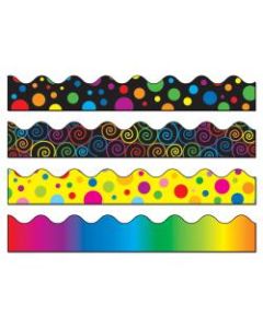 Carson-Dellosa Scalloped Borders, Multicolor, Grades Pre-K - 8, Pack Of 52