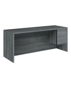 HON 10500 Series 72inW 2-Drawer Right-Pedestal Credenza Desk, Sterling Ash