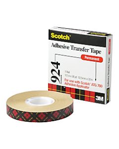 Scotch General Purpose Transfer Tape, 1/2inW x 1,296inL, Clear