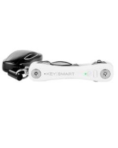 KeySmart Pro Smart Key Holder, White