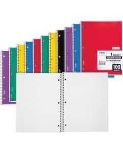 Mead One-subject Spiral Notebook - 100 Sheets - Spiral - 8in x 10 1/2in8in10.5in - White Paper - Back Board - 12 / Bundle