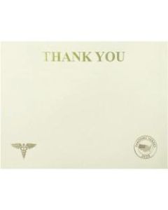 St. James Premium-Weight Certificates - 65 lb - "Thank You" - 8.5in x 11in - Inkjet, Laser Compatible - Ivory, Gold Foil - 25 / Pack - TAA Compliant