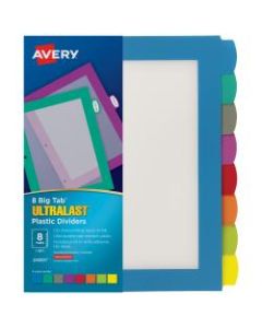 Avery Big Tab Ultralast Plastic Dividers, 8-Tab, Multicolor