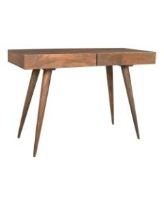 Coast to Coast 2-Drawer 45inW Writing Desk, Aniyal Light Brown