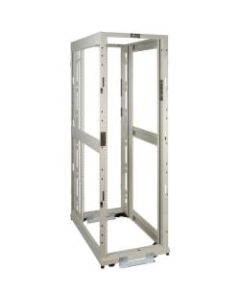 Tripp Lite 42U 4-Post Open Frame Rack White Square Hole Heavy Duty Caster - 42U Rack Height x 19in Rack Width - White - 3000 lb Dynamic/Rolling Weight Capacity - 3000 lb Static/Stationary Weight Capacity
