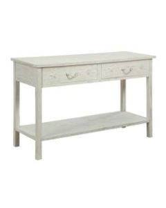 Coast to Coast Sanibel 2-Drawer Console Table, White Rub