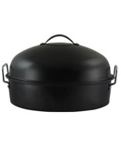 Gibson Home Kenmar High-Dome Roaster Set, Black