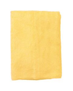 Wilen Standard Duty Microfiber Cloths, 16in, Yellow, Pack Of 12
