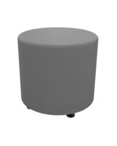 Marco Round Seating Ottoman, 16inH x 19inW x 19inD, Frost