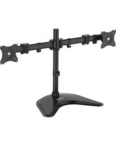 DIAMOND Ergonomic Articulating Dual Arm Display Table Top Mount - Up to 27in Screen Support - 35.20 lb Load Capacity - 18.3in Height x 12.4in Depth - Tabletop, Desktop, Countertop, Freestanding - Steel - Black
