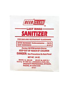 JohnsonDiversey Last Rinse Sanitizer, 0.25 Oz Bottle, Case Of 100