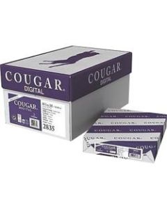 Cougar Digital Multipurpose Paper, 8-1/2in x 11in, 60 Lb, 98 Brightness, White, 500 Sheets Per Ream, Carton Of 10 Reams