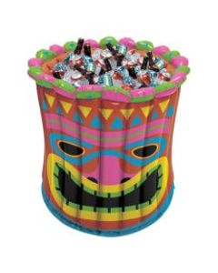 Amscan Summer Luau Tiki Inflatable Tub Cooler, 28in x 25in, Multicolor