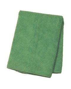 Wilen Standard Duty Microfiber Cloths, 16in, Green, Pack Of 12