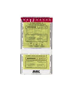 MMF Industries Tamper-Evident Twin Deposit Bags, 9 1/2in x 17 1/2in, Clear, Box Of 100