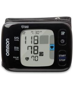 Omron 7 Series Wireless Wrist Blood Pressure Monitor - For Blood Pressure - Irregular Heartbeat Detection, Hypertension Indicator, Bluetooth Connectivity, Memory Storage