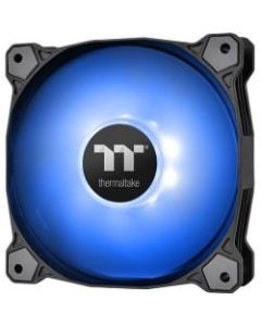 Thermaltake Pure A12 Radiator Fan (Single Fan Pack)-Blue - 1 Pack - 4.72in Maximum Fan Diameter - 422.3 gal/min Maximum Airflow - 1500 rpm - 25.8 dB(A) Noise - Hydraulic Bearing - 4 PIN PWM - Blue LED - 1 pc(s) - Radiator, Case - 4.6 Year Life