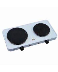 MegaChef Smooth Dual-Burner Cook Top Buffet Range, White