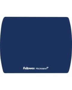 Fellowes Microban Ultra Thin Mouse Pad - Blue - 7in x 9in x 0.1in Dimension - Blue