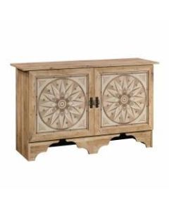 Sauder Viabella Horizontal Storage Cabinet, 30-7/8inH x 50-7/8inW x 16-3/4inD, Antigua Chestnut