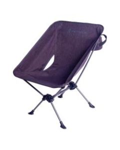 Creative Outdoor Alpha Chair With Retractable Headrest, Charcoal Gray