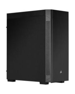 Corsair 110Q Mid-Tower Quiet ATX Case - Mid-tower - Black - Steel, Plastic - 4 x Bay - 1 x 4.72in x Fan(s) Installed - 0 - Mini ITX, Micro ATX, ATX Motherboard Supported - 13.23 lb - 4 x Fan(s) Supported