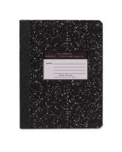 Roaring Spring Tape Bound Composition Notebook, 7 1/2in x 9 3/4in, 60 Sheets, Black Marble