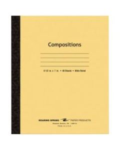 Roaring Spring Composition Notebook, 7in x 8-1/2in, 48 Sheets, Manila