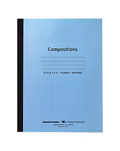 Roaring Spring Composition Notebook, 8in x 10-1/2in, 48 Sheets, Blue