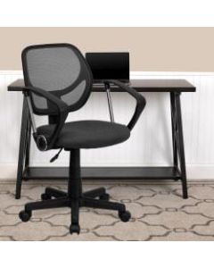 Flash Furniture Mesh Low-Back Swivel Task Chair, Gray/Black