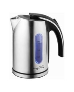 MegaChef 1.2-Liter Electric Tea Kettle, Silver