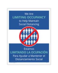 ComplyRight Coronavirus And Health Safety Posting Notice, Temporary Limited Occupancy, English, 8-1/2in x 11in