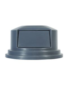 Rubbermaid Brute Round Plastic Dome Top Lid For 55 Gallon Waste Containers, 14 1/2in x  27 1/4in, Gray