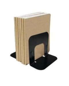 Brenton Studio Nonskid Steel Bookends, 5in, Black, Set Of 2