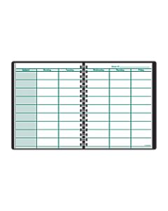 AT-A-GLANCE Undated Teachers Planner, 8 1/4in x 10 7/8in, 30% Recycled, Black