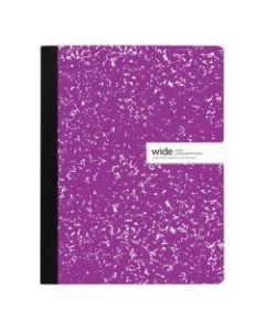 Office Depot Brand Composition Notebook, 9-3/4in x 7-1/2in, Wide Ruled, 100 Sheets, Purple