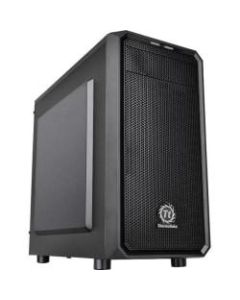 Thermaltake Versa H15 M-ATX Gaming Chassis - Micro Tower - Black - SPCC - 4 x Bay - 1 x 4.72in x Fan(s) Installed - 0 - Micro ATX, Mini ITX Motherboard Supported - 5 x Fan(s) Supported
