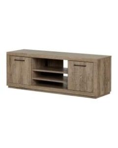 South Shore Kanji TV Stand For Up To 60in TVs, Weathered Oak