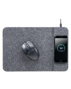 Allsop Wireless Charging Mouse Pad, 13.25inH x 9inW x 0.25inD, Black, 32192