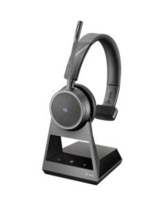 Plantronics Voyager 4210 Office, 2-Way Base, Microsoft Teams, USB-C - Mono - Wireless - Bluetooth - 300 ft - 32 Ohm - 20 Hz - 20 kHz - Over-the-head - Monaural - Supra-aural - MEMS Technology, Uni-directional, Noise Cancelling Microphone