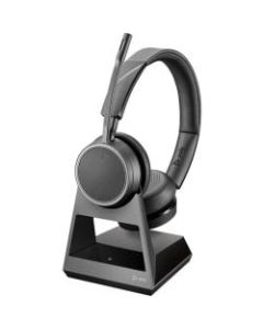 Plantronics Voyager 4220 Office, 1-Way Base, Standard Charge Cable - Mono - Wireless - Bluetooth - 300 ft - 32 Ohm - 20 Hz - 20 kHz - Over-the-head - Monaural - Supra-aural - MEMS Technology, Uni-directional, Noise Cancelling Microphone