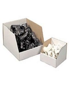 Office Depot Brand White Jumbo Open Top Parts Bin Boxes, 10in x 12in x 18in, Pack Of 25
