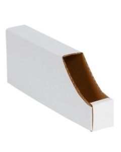 Office Depot Brand White Stackable Parts Bins, Small Size, 4 1/2in x 2in x 12in, Pack Of 50