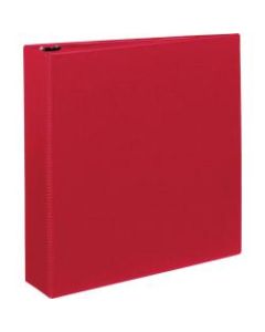 Avery Durable 3-Ring Binder With EZ-Turn Rings, 2in Ring 45% Recycled, Red