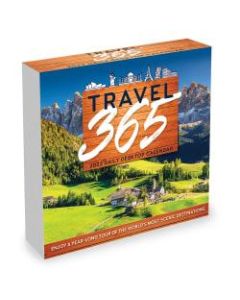 TF Publishing Arts & Entertainment Daily Desktop Calendar, 5-1/4in x 5-1/4in, Travel, January To December 2022