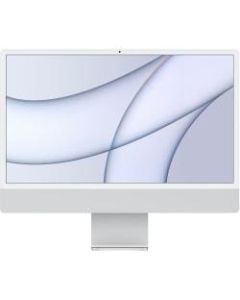 Apple iMac MGTF3LL/A All-in-One Computer - Apple M1 Octa-core (8 Core) - 8 GB RAM - 256 GB SSD - 24in 4.5K 4480 x 2520 - Desktop - Silver - Apple M1 SoC - macOS Big Sur - IEEE 802.11 a/b/g/n/ac/ax - 143 W