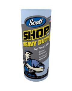 Scott Pro Shop Towels - 11in x 22.77 ft - 60 Sheets/Roll - Blue - Hydroknit - Solvent Resistant, Absorbent, Reusable, Soft, Strong, Heavy Duty - For Hand, Tools - 12 Rolls Per Carton - 720 / Carton